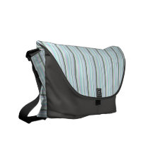 Striped in der blauen und grauen Rickshaw-Bote-Tas Kuriertasche