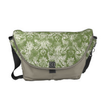 Strudel Fleur di Lys Damask Grunged modisches Chic Kuriertaschen