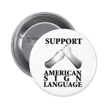 Stützamerikanische Gebärdensprache (hinter) Button