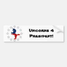 Stützen Sie das Unicorn-Party: Einhörner für Präsi Auto Aufkleber