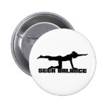 Suchvorgang-Balancen-Yoga Anstecknadelbutton