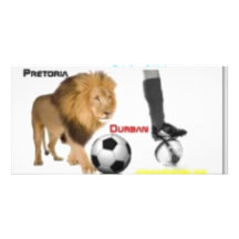Südafrika-Fußball Personalisierte Foto Karte