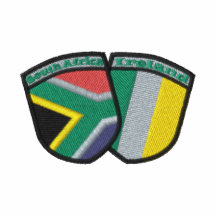 Südafrika-/Irland-Freundschaft kennzeichnet Abzeic Polo