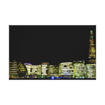 Südbank London nachts Galerie Gefaltete Leinwand