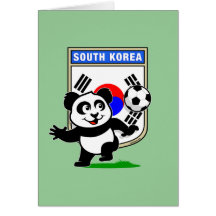 Südkorea-Fußball-Panda Karte