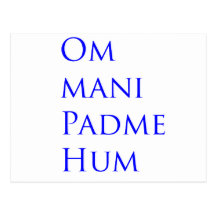 Summen OM Mani Padme Postkarte