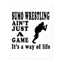 Sumo wrestling Ain't Just A Game It's A Way Of Lif Post Card