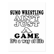 Sumo Wrestling Ain't Just A Game Post Cards