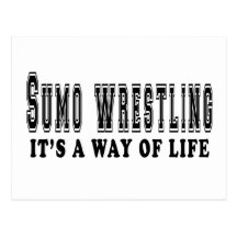 Sumo-Wrestling ist es Lebensart Postkarten