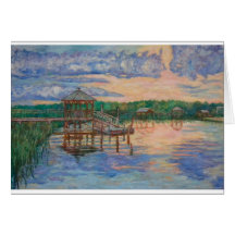 Sumpf-Ansicht in Pawleys Insel Grußkarten