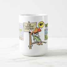 Sumpf-Flugverkehr-Kontrollen-Enten-Becher Kaffee Tassen