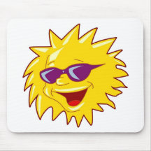 Sun mit Sonnenbrille Mauspads