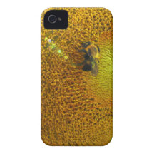 Sunflower and Bee iPhone 4 Covers