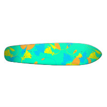 Sunkissed Blumen - Türkis Personalisiertes Skatedeck