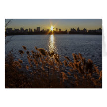 Sunrise Over Central Park, NYC Card