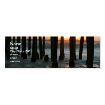 Sunset Under The Pier Business Card Templates