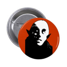Super gruseliges Nosferatu stellen T-Shirts, Beche Buttons