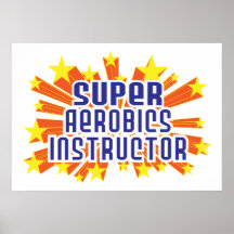 Superaerobics-Lehrer Posterdrucke