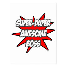 SuperDuper fantastischer Chef Postkarten