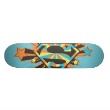 Supergirl buntes Stern-Logo Individuelle Skateboards