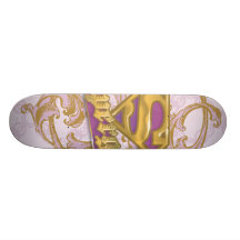 Supergirl goldene Katze 3 Personalisiertes Skateboard