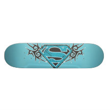 Supergirl Stammes- Muster-Logo Skateboardbrett