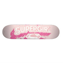 Supergirl Sterne und Logo Individuelles Skateboard