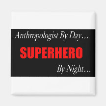 Superheld-Anthropologe Kühlschrankmagnete