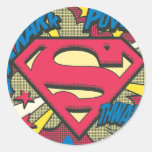 Supermann 66 runde sticker