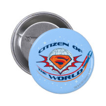 Supermann-Bürger der Welt Button