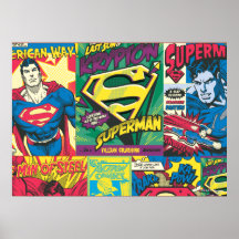 Supermann-Comic-Platten Plakate