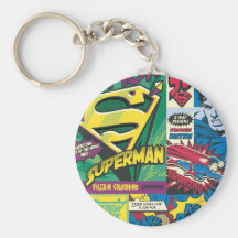 Supermann-Comic-Platten Schlüsselband