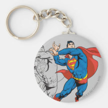Supermann-Comic-Platten Schlüsselbänder