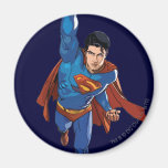 Supermann, der vorwärts fliegt magnete