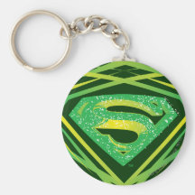 Supermann-grünes dekoratives Logo Schlüsselband