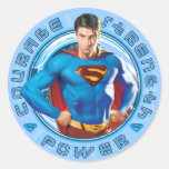 Supermann-Mut-Stärken-Power Aufkleber