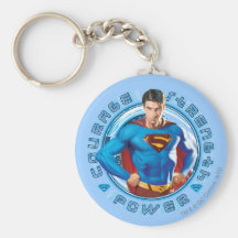 Supermann-Mut-Stärken-Power Schlüsselanhänger