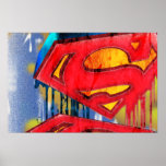 Supermann städtisches Spraypaint Plakatdruck