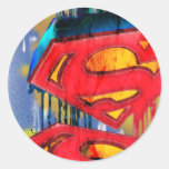 Supermann städtisches Spraypaint Sticker