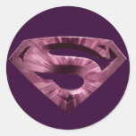 Supermann-Stern-Explosions-Logo Runder Aufkleber