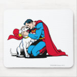 Supermann und Krypto Mousepads