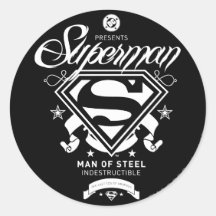 Supermann-Wappen Runder Aufkleber