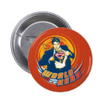 Supermann-Weltheld Button