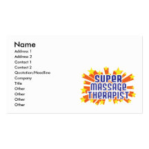 Supermassage-Therapeut Visitenkarten Vorlage