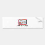 supernurse - humorvolle Cartoon-Krankenschwester a Auto Sticker