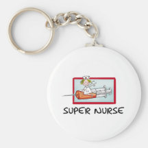 supernurse - humorvolle Cartoon-Krankenschwester a Schlüsselbänder