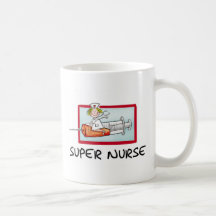 supernurse - humorvolle Cartoon-Krankenschwester a Kaffeetassen