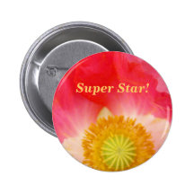 Superstern! knöpft fördernde rote Mohnblumen-Blume Anstecknadel