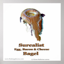 Surealist Ei, Speck u. Käse-Bagel Posterdrucke