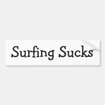 Surfen ist zum Kotzen Autoaufkleber